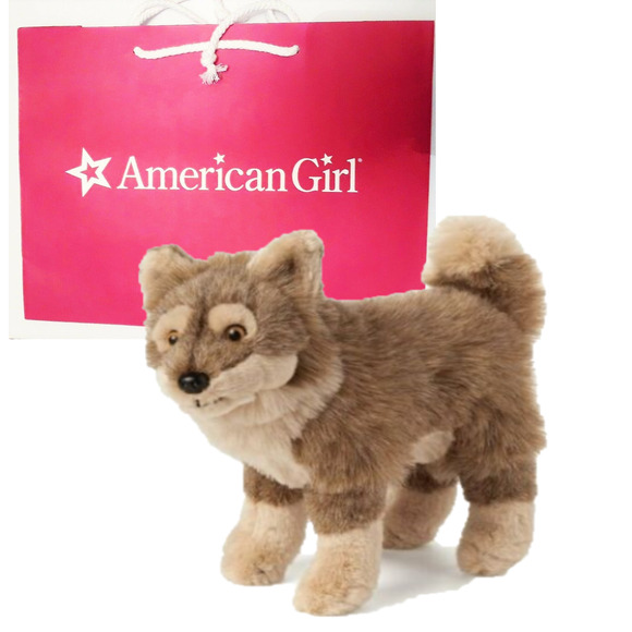 American Girl Doll DOG TATLO Kaya's NAID Plush Pet Native American Indian + BAG - Picture 1 of 5